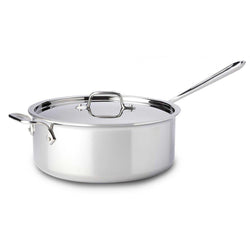 All-Clad+Stainless+6+qt+Deep+Saute+Pan+-+Discover+Gourmet