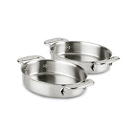 All-Clad Stainless Oval Bakers, set of two - Discover Gourmet