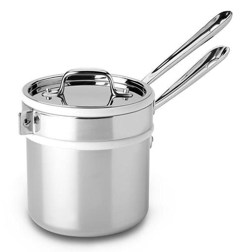 All-Clad Stainless Sauce Pan with Double Boiler, 2 Qt - Discover Gourmet
