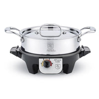 Heritage Steel 5-ply Stainless Utility Pan w/Lid & Slow Cooker Base - Discover Gourmet