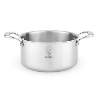 Heritage Steel 5-ply Stainless Sauce Pot with Lid - Discover Gourmet