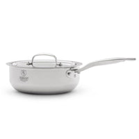 Heritage Steel 5-ply Stainless 3 Qt. Saucier Pan with Lid - Discover Gourmet