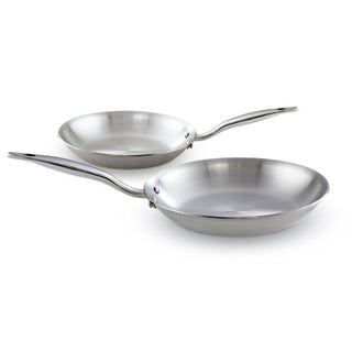 Heritage Steel 5-ply Stainless Fry Pan Set - 8.5″ & 10.5″ - Discover Gourmet