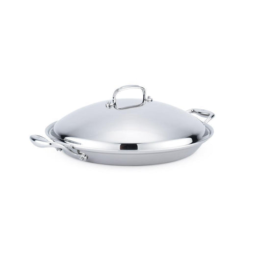 Heritage Steel 5-ply Stainless 13.5″ Paella Pan - Discover Gourmet