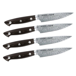 KRAMER by ZWILLING Damascus Stainless 4-piece Steak Set - Discover Gourmet
