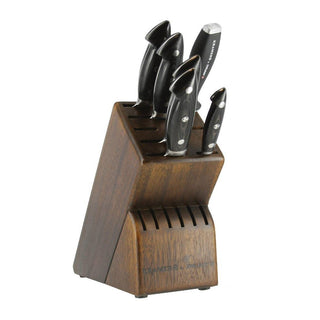 KRAMER by ZWILLING Damascus Stainless 7-piece Knife Block Set - Discover Gourmet