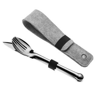 Carl Mertens 3 Tools 4 Dinner Travel Flatware with Pouch - Discover Gourmet