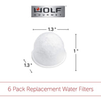 Wolf Gourmet 6-Pack Replacement Water Filter for 10-Cup Programmable Drip Coffeemaker - Discover Gourmet