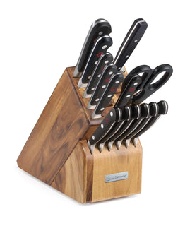 Wusthof Classic 15-piece Knife Block Set - Acacia - Discover Gourmet