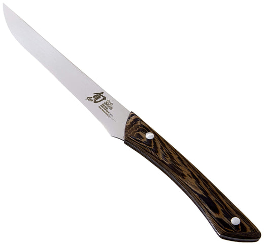 Shun Shun Shima Natural 4pc. Steak Knife Set: Four, 5″ steak knives in a boxed set. - Discover Gourmet