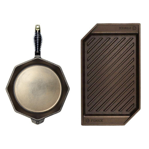 FINEX Cast Iron Lean Grill Pan and Skillet Set - Discover Gourmet