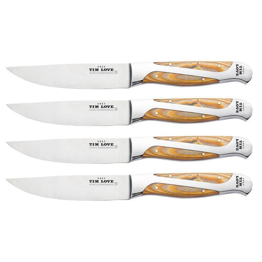 Hammer Stahl Tim Love 4 Piece Robust Steak Knife Set - Discover Gourmet