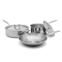 Heritage Steel 7-ply Stainless Essentials Cookware Set - 5 Piece - Discover Gourmet
