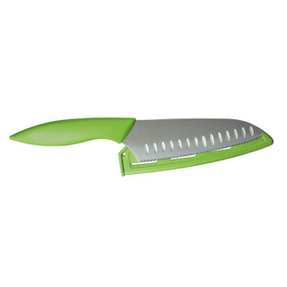 Kai My First Knife 5.25″ w/ Sheath (Green) - Discover Gourmet