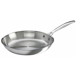 Le+Creuset+12%E2%80%B3+Stainless+Steel+Fry+Pan+-+Discover+Gourmet