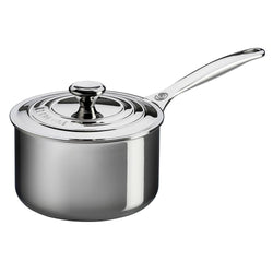 Le+Creuset+2+Qt.+Stainless+Steel+Saucepan+with+Lid+-+Discover+Gourmet
