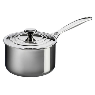 Le Creuset 2 Qt. Stainless Steel Saucepan with Lid - Discover Gourmet