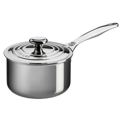 Le+Creuset+3+Qt.+Stainless+Steel+Saucepan+with+Lid+-+Discover+Gourmet
