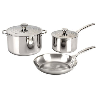 Le Creuset 5 Piece Stainless Steel Cookware Set - Discover Gourmet
