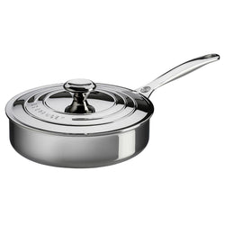 Le+Creuset+Stainless+Steel+3+Qt+Saute+Pan+with+Lid+-+Discover+Gourmet