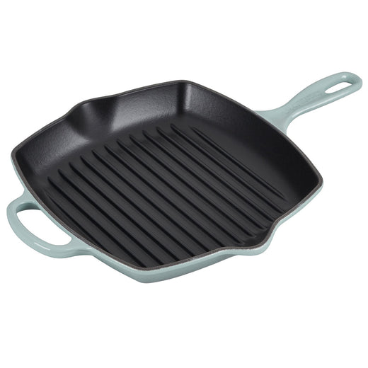 Le Creuset Enameled Cast Iron Signature 10.25'' Square Skillet Grill with Handle