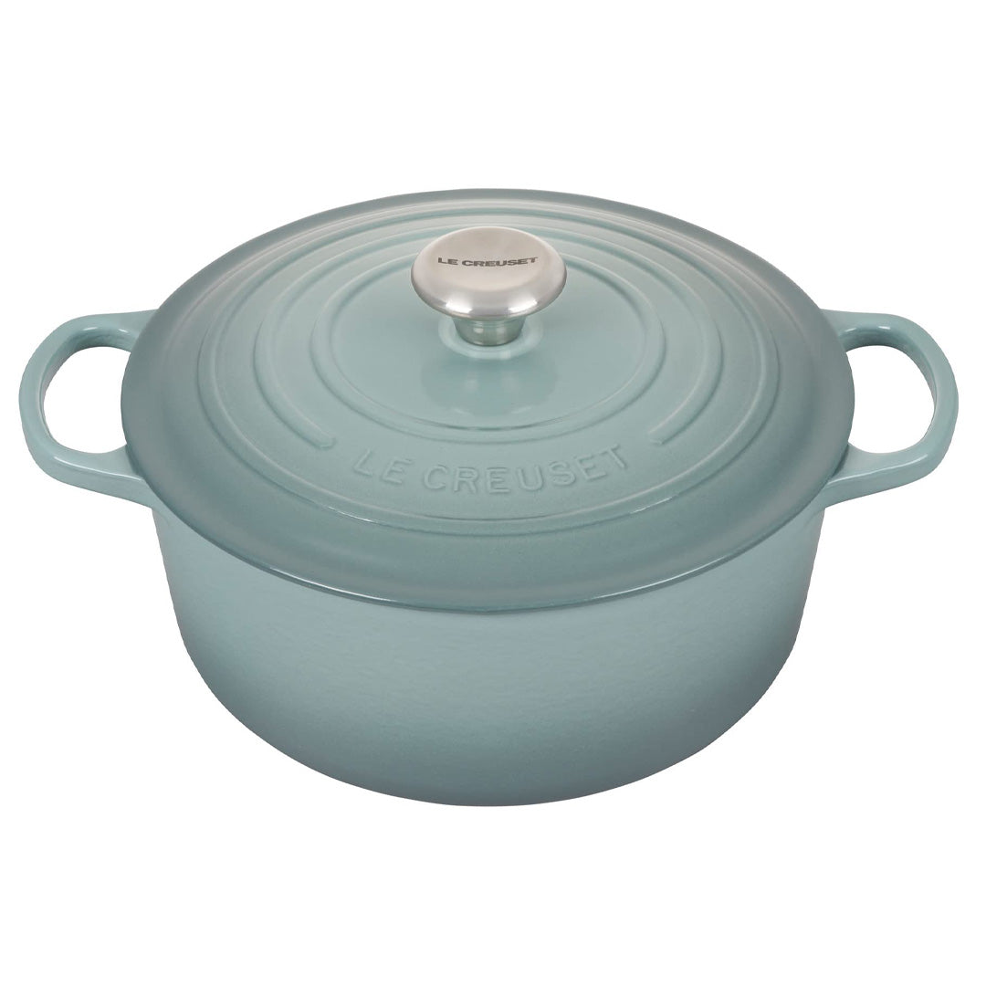 Le Creuset Enameled Cast Iron Signature Round Dutch Oven, 5.5 qt., White