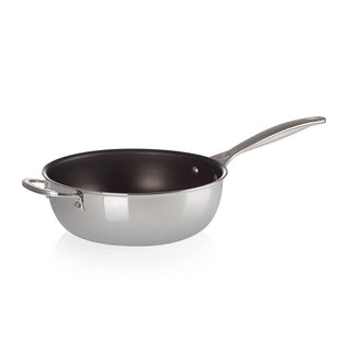 Le Creuset 3.5 qt. Stainless Steel Saucier Pan with Lid