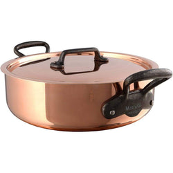 Mauviel+M%27250c+Copper+Rondeau+with+Lid+-+Discover+Gourmet