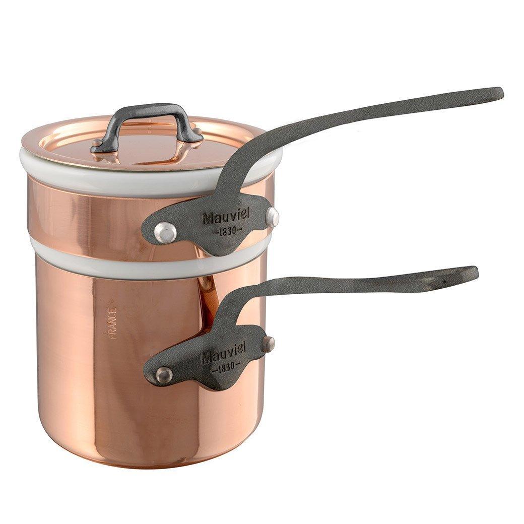 Villedieu French Copper Double Boiler And Steamer