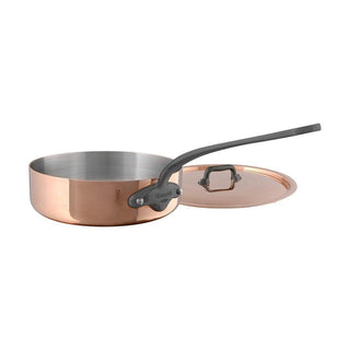 Mauviel M'150c Copper Sauté Pan & Lid - 3.2qt - Discover Gourmet