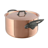 Mauviel M'150c Copper Stewpan with Lid - 5.9qt - Discover Gourmet