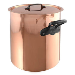Mauviel+M%27150c+Copper+tin-lined+Stewpan+with+Lid+-+11.7qt+-+Discover+Gourmet