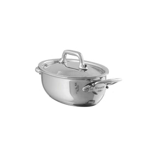 Mauviel M'Cook Mini Stainless Steel Oval Stewpan - 4.8″ - Discover Gourmet
