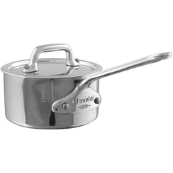 Mauviel+M%27Cook+Mini+Stainless+Steel+Saucepan+with+Lid+-+0.4qt+-+Discover+Gourmet