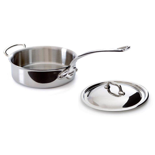 Mauviel M'Cook Sauté Pan with Helper Handle and Lid - 6.9qt - Discover Gourmet
