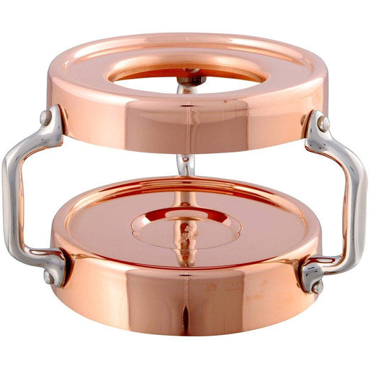 Mauviel M'Mini Copper Food Warmer with Candle - 4.7″ - Discover Gourmet