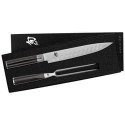 Shun+Classic+2+Pc+Carving+Set%3A+H.G.+Slicing+Knife+9%E2%80%B3+and+Carving+Fork+in+a+boxed+set+-+Discover+Gourmet