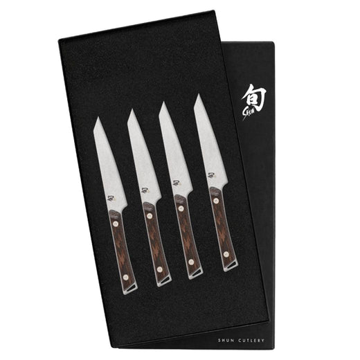 Shun Kanso 4 Pc Steak Knife Set: Four Steak Knives - Discover Gourmet