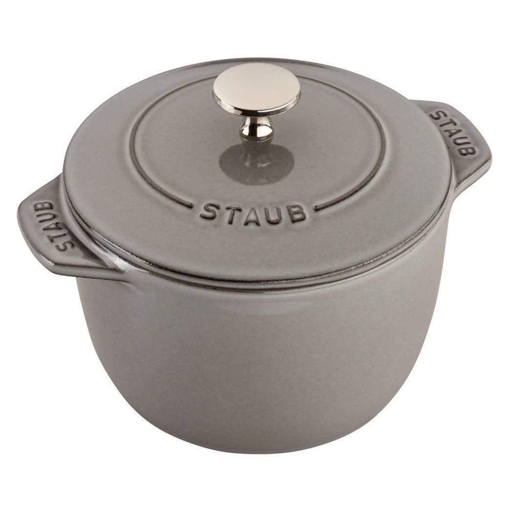 at Home Bistro 5-Quart Enameled Cast Iron Dutch Oven, Grey