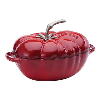 Staub Cast Iron 3-qt Tomato Cocotte - Cherry - Discover Gourmet