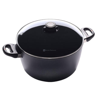 Swiss Diamond HD Induction Stockpot with Lid - Discover Gourmet