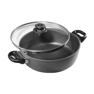 Swiss Diamond HD Induction 11″ Braiser with Lid (5.3 qt) - Discover Gourmet