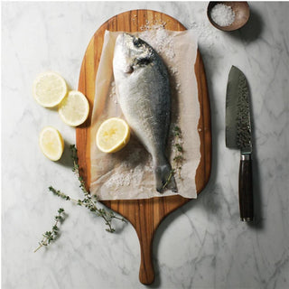 Teakhaus  Large Canoe Paddle Cutting Board - Discover Gourmet