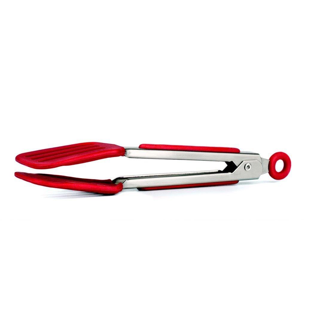 Tovolo 7 Stainless Steel Tongs Candy Apple Red