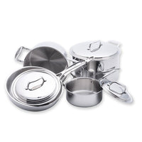 USA PAN - 8 Piece 5-ply Stainless Steel Cookware Set - Discover Gourmet