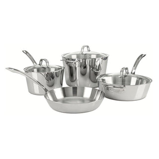 Viking Contemporary Stainless Steel 7-piece Cookware Set - Discover Gourmet