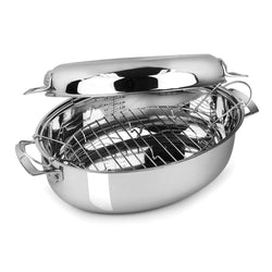 Viking+Oval+Roaster+with+Induction+Lid+%26+Rack%2C+9+Qt+-+Discover+Gourmet