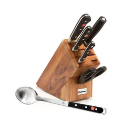 Wusthof+Classic+6-Piece+Block+Set+-+with+Free+Spoon+-+Discover+Gourmet