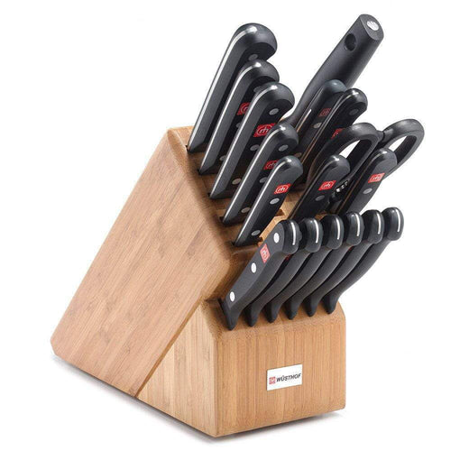 Wusthof Knife Sets Bamboo Wusthof Gourmet 18-piece Promo Knife Block Set JL-Hufford